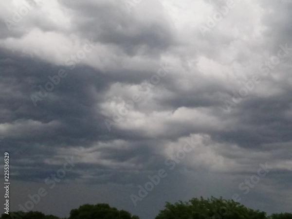 Fototapeta Nebraska Spring 2018 thunderhead 003