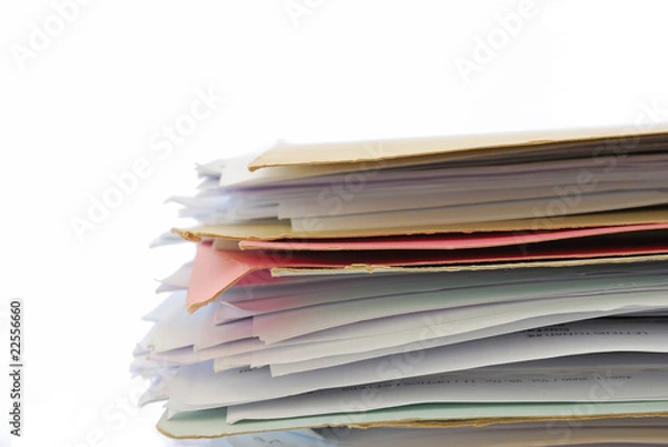 Obraz Stack of files full of documents