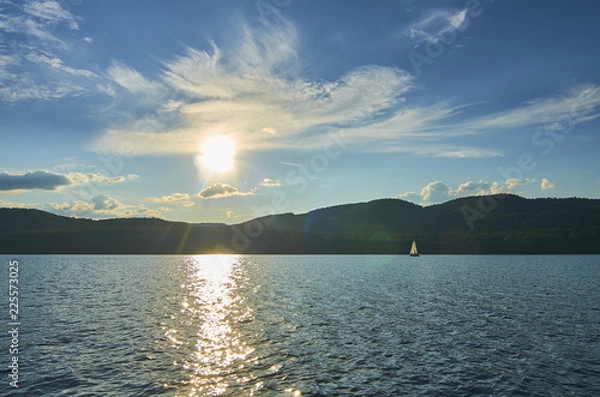 Obraz Sailboat at sunset 237