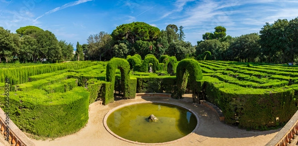 Fototapeta Garden-Park-Maze of the Labyrinth Park of Horta, Barcelona,