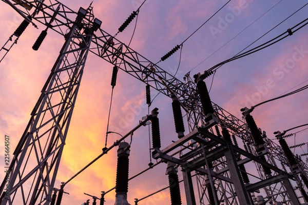 Obraz 115 kV Main and transfer bus Sub station.