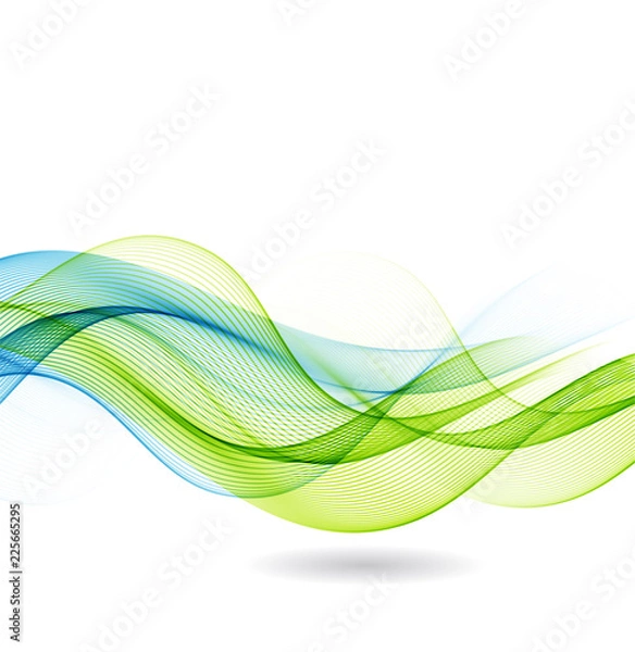 Obraz Abstract color wavy background