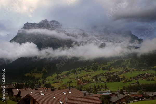 Obraz Eiger north east face during bad weather