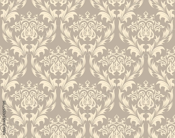 Obraz seamless damask pattern