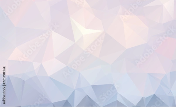 Obraz Light Orange vector Low poly crystal background. Polygon design pattern. Low poly illustration, low polygon background.