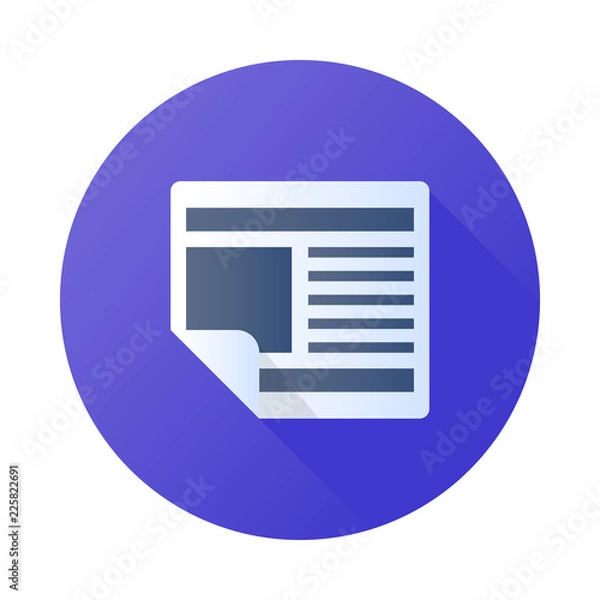 Fototapeta Newspaper icon