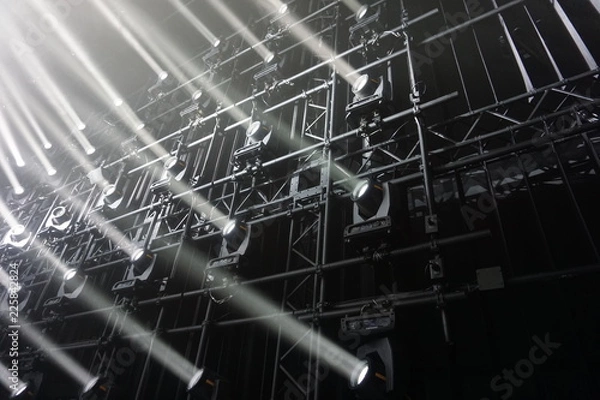 Obraz spotlights. rays of light