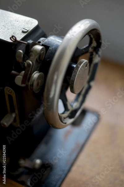 Obraz details of old sewing machine