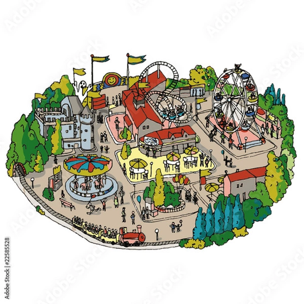 Obraz Parc d'attraction