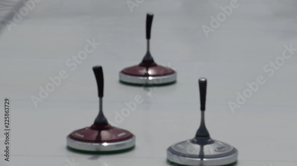 Fototapeta Eisstockschießen