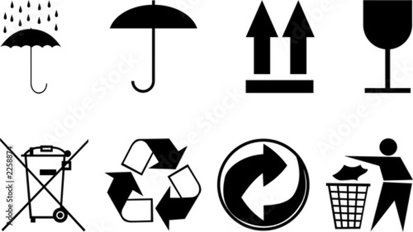 Obraz symbols for packing subjects.