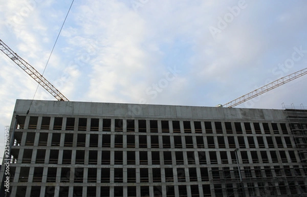 Fototapeta Скелет строящегося дома