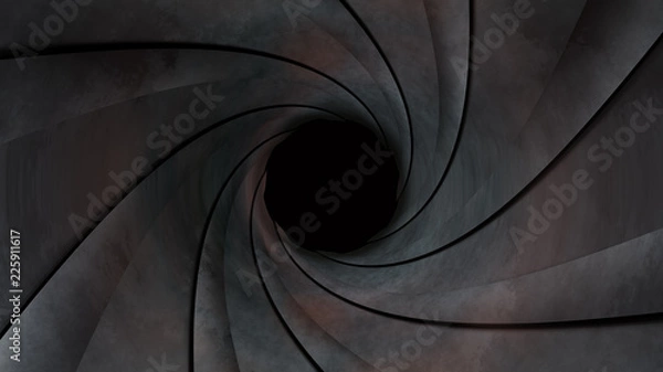 Fototapeta Gun Barrel 3d rendering