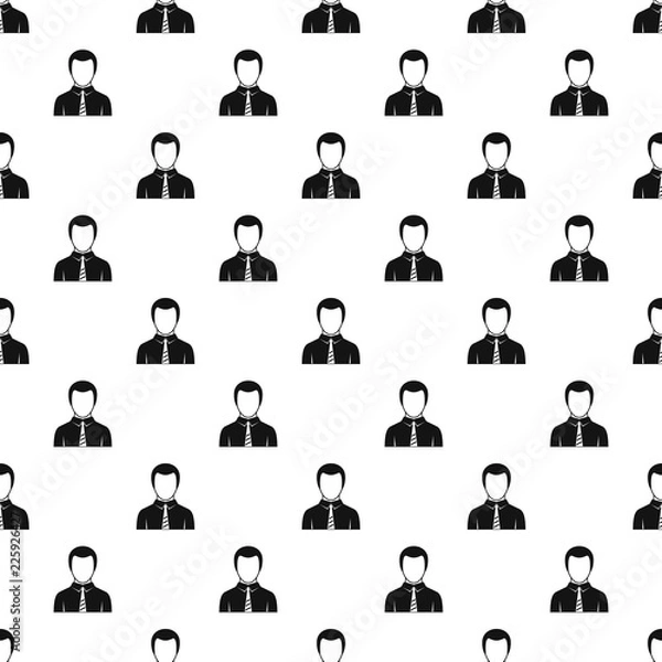 Fototapeta Businessman pattern seamless in simple style vector illustration