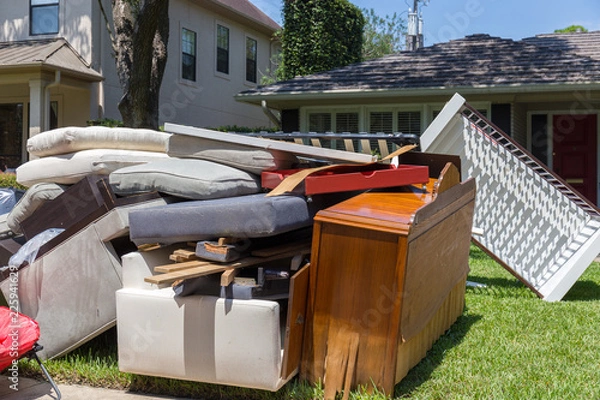 Fototapeta Life after devastating floods