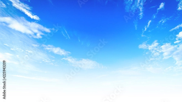 Obraz Abstract white cloud and blue sky in sunny day texture background	