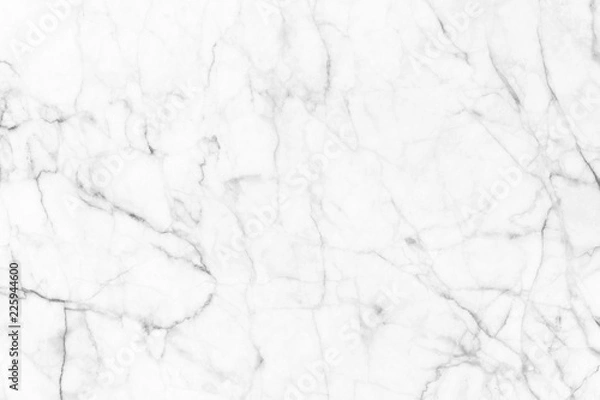 Obraz White marble patterned texture background for design.