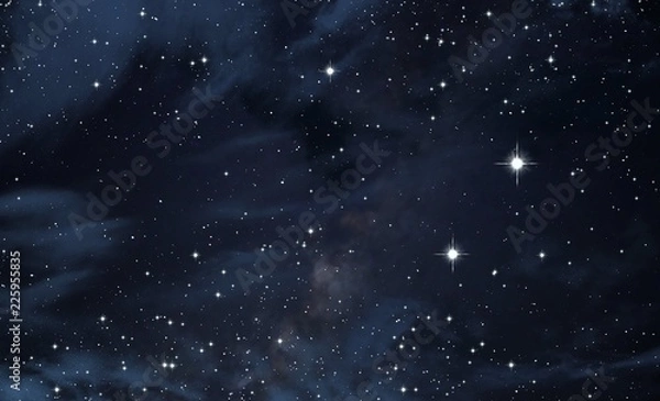 Obraz Deep space. Background texture. Realistic cosmos illustration.