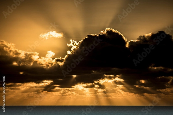 Obraz Cloud sky sun shadows game