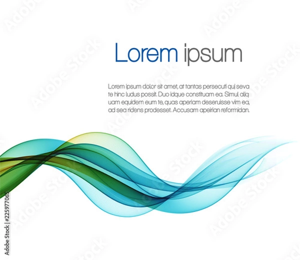 Obraz Abstract background with color waves