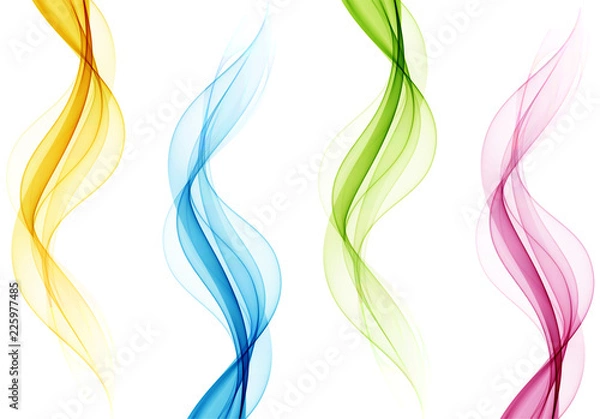 Obraz Abstract background with color waves