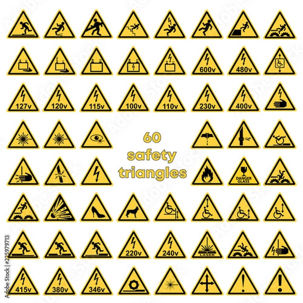 Obraz 60 safety triangles