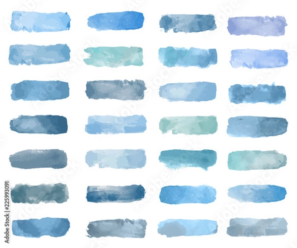 Fototapeta Colorful watercolor patch background vector