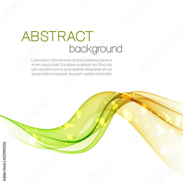 Obraz Abstract background with color waves
