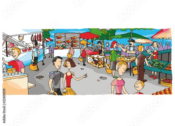 Obraz La place du marché