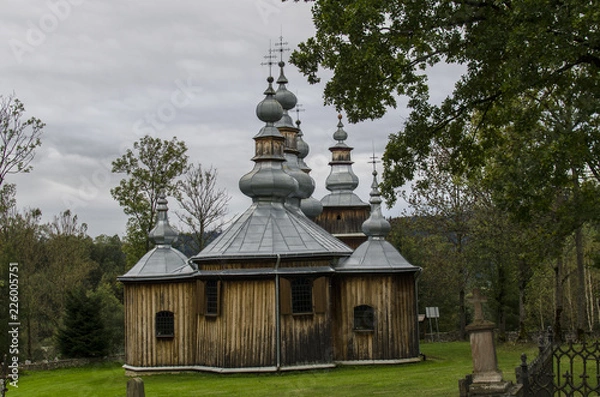 Obraz cerkwie w Bieszczadach 