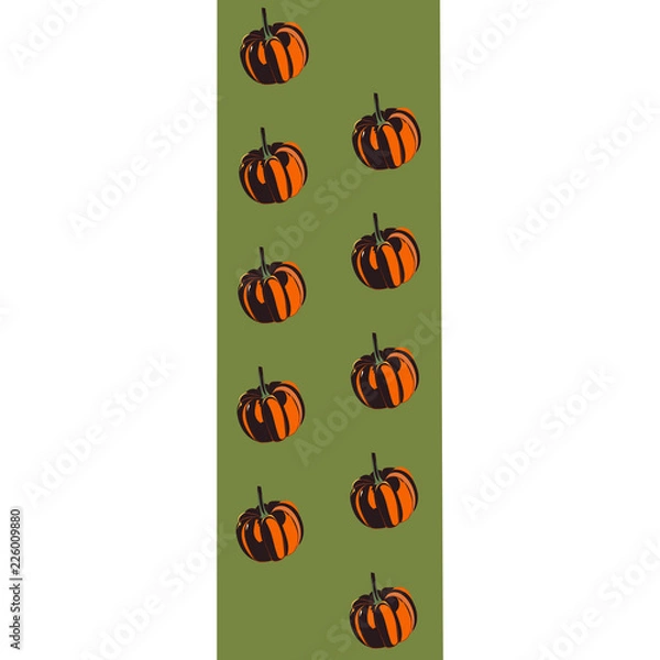 Obraz abstract background with dark pumpkins