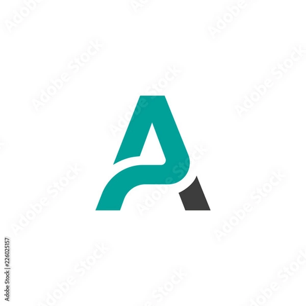 Obraz Creative letter a logo design vector template