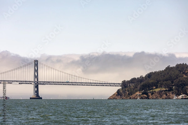 Obraz The San Francisco Bay Bridge connecting to land