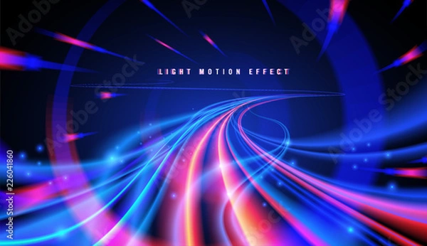 Obraz Abstract Curvy Light Trails