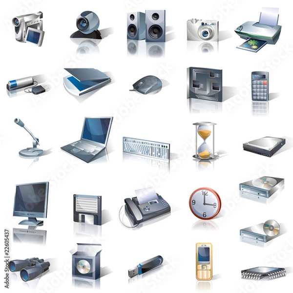 Fototapeta Technic-set