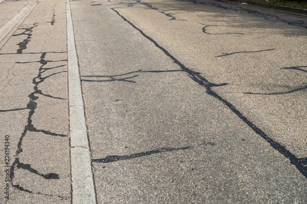 Fototapeta Strassenschäden