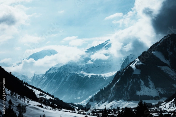 Fototapeta Austrian alps in winter