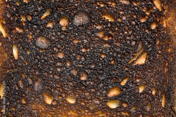 Fototapeta burnt toast background