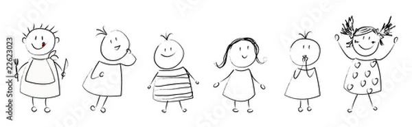 Obraz 6 bonhommes divers - V2