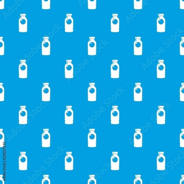 Fototapeta Cosmetic bottle pattern vector seamless blue repeat for any use