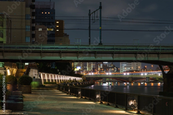Fototapeta 隅田川テラス夜景