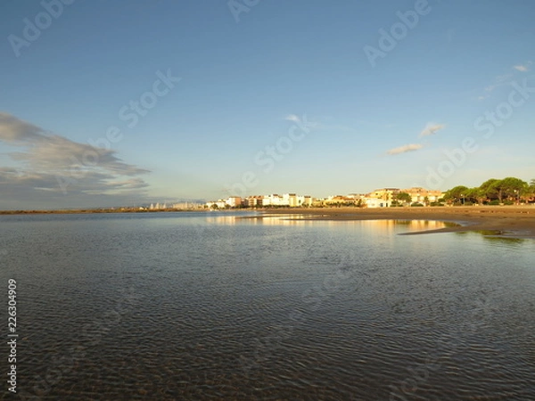 Obraz plage du grazel gruissan dans l’Aude.