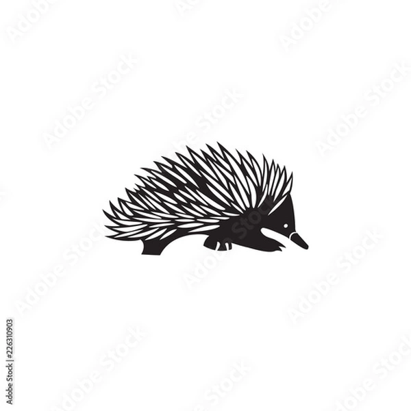 Fototapeta hedgehog logo
