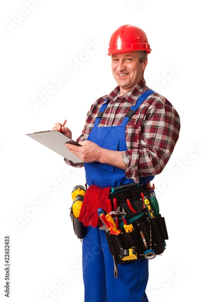 Obraz male construction worker