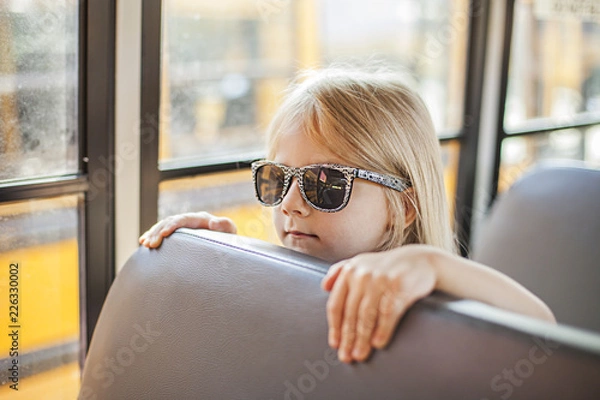 Fototapeta Inside school bus