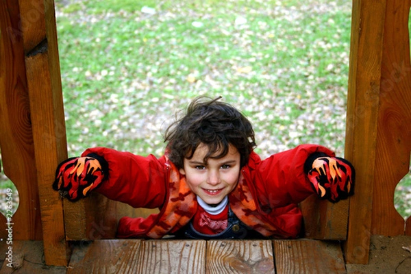 Obraz game on a children's playground.