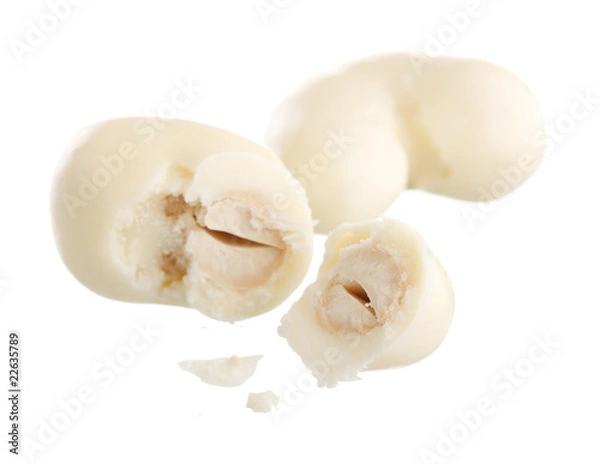 Obraz almonds in the chocolate.