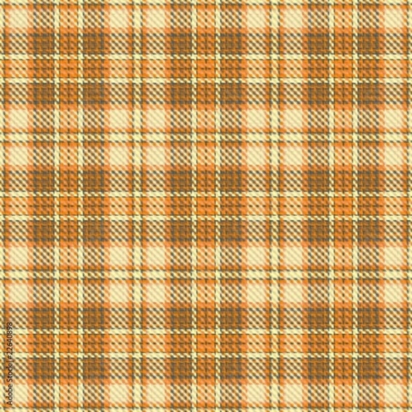 Fototapeta orange plaid seamless texture