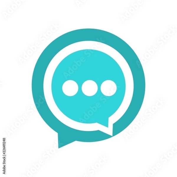 Obraz Communication or chat logo