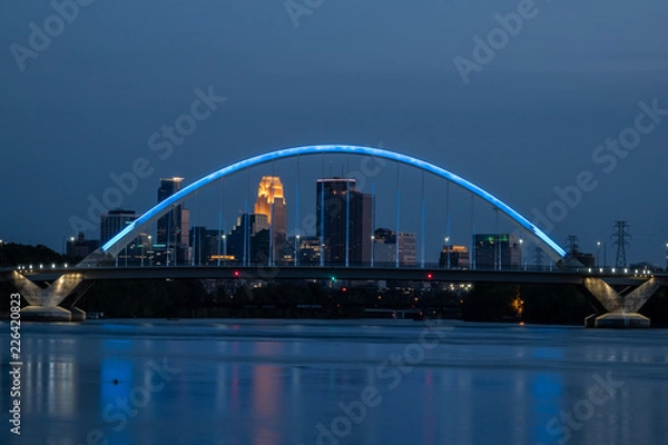 Obraz Lowery Bridge River Night 6